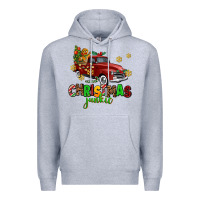 Heather Grey christmas junkie Premium Hoodie - AdoDesignShop