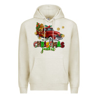 Oatmeal Heather christmas junkie Premium Hoodie - AdoDesignShop