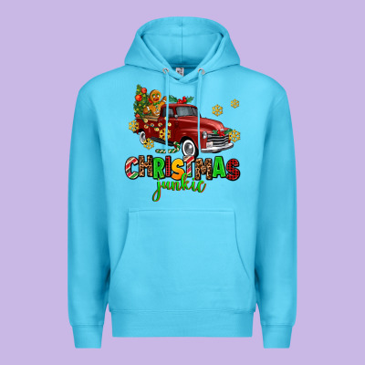 Christmas Junkie Premium Hoodie Designed By Adodesignshop