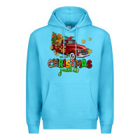 Ocean Blue christmas junkie Premium Hoodie - AdoDesignShop