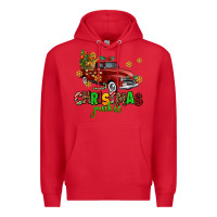 Red christmas junkie Premium Hoodie - AdoDesignShop