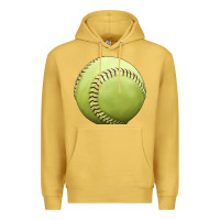 Antique Gold softball ball Premium Hoodie - JahusDesignShop