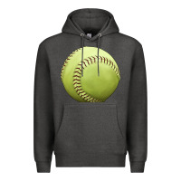 Charcoal Heather softball ball Premium Hoodie - JahusDesignShop