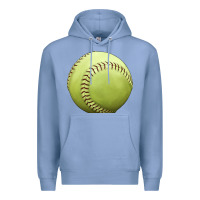 Colony Blue softball ball Premium Hoodie - JahusDesignShop