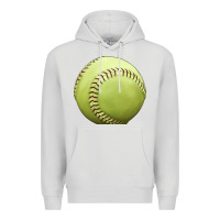 Dove Grey softball ball Premium Hoodie - JahusDesignShop