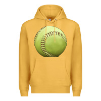 Mustard softball ball Premium Hoodie - JahusDesignShop