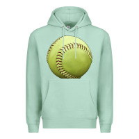 Seafoam softball ball Premium Hoodie - JahusDesignShop
