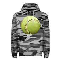 Slate Camo softball ball Premium Hoodie - JahusDesignShop