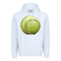 White softball ball Premium Hoodie - JahusDesignShop