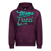 Mauve Wine mama tried aztec turquoise Urban Hoodie - AdoDesignShop