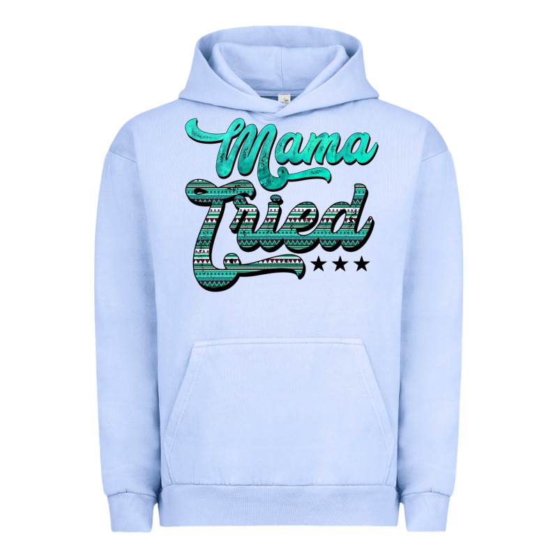Mama Tried Aztec Turquoise Urban Hoodie by AdoDesignShop | Teevron