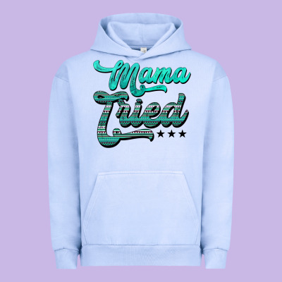 Mama Tried Aztec Turquoise Urban Hoodie Designed By Adodesignshop