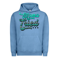Pigment Pebble Blue mama tried aztec turquoise Urban Hoodie - AdoDesignShop