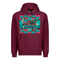 Burgundy armed forces day love my soldier Premium Hoodie - Artiststas