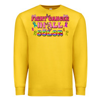 Lemon Fight Cancer In All Color Premium Sweatshirt - texasbilliewilder