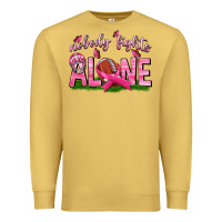Antique Gold Football Nobody Fights Alone Premium Sweatshirt - texasbilliewilder
