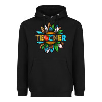 Black teacher sunflower tbw Heavyweight Hoodie - texasbilliewilder