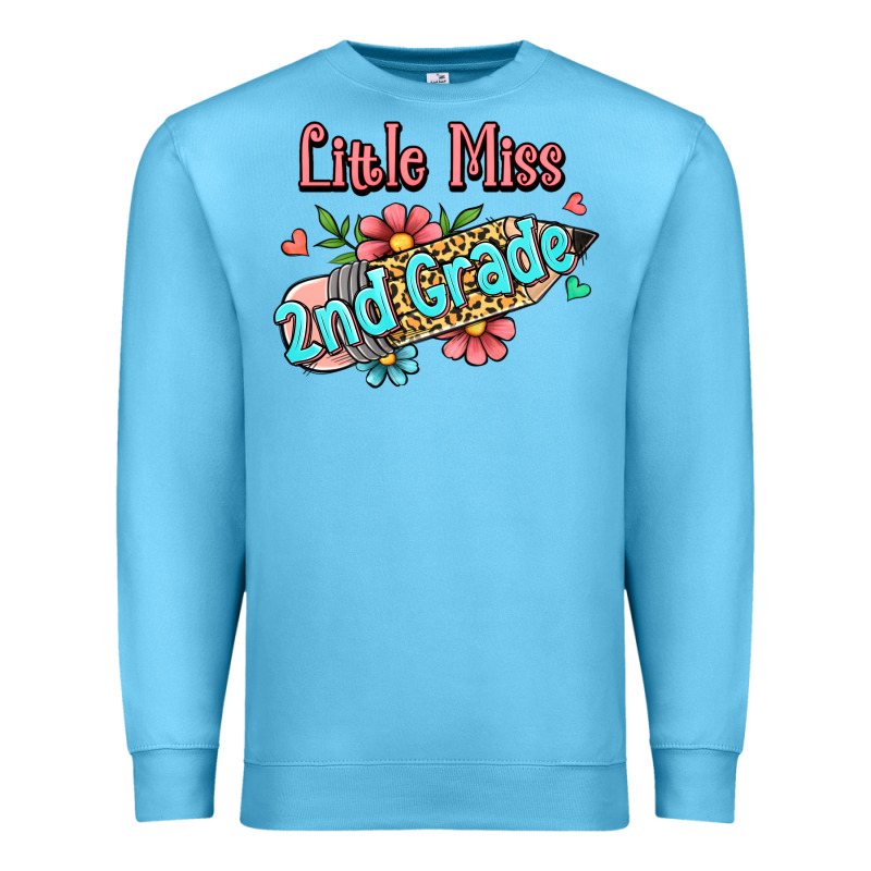 Little Miss Second Grade Premium Sweatshirt by RanaPortraitStore | Teevron