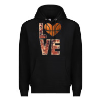 Black basketball love Premium Hoodie - JahusDesignShop