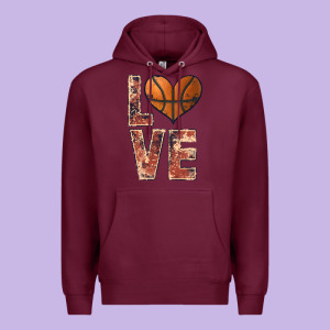 Basketball Love Premium Hoodie Designed By Jahusdesignshop