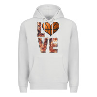 Dove Grey basketball love Premium Hoodie - JahusDesignShop