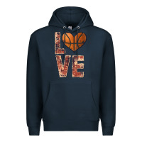 Navy basketball love Premium Hoodie - JahusDesignShop