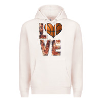 Pale Pink basketball love Premium Hoodie - JahusDesignShop