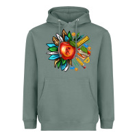 Sage teacher sunflower Heavyweight Hoodie - texasbilliewilder