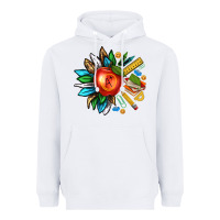 White teacher sunflower Heavyweight Hoodie - texasbilliewilder