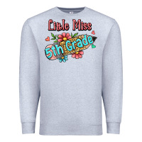 Heather Grey little miss fifth grade Premium Sweatshirt - RanaPortraitStore
