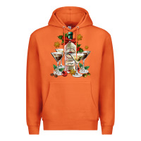 Carrot Christmas martini  and martini bottle Premium Hoodie - AdoDesignShop