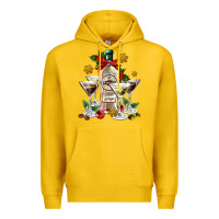Lemon Christmas martini  and martini bottle Premium Hoodie - AdoDesignShop
