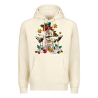 Sandshell Christmas martini  and martini bottle Premium Hoodie - AdoDesignShop