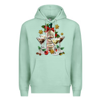Seafoam Christmas martini  and martini bottle Premium Hoodie - AdoDesignShop