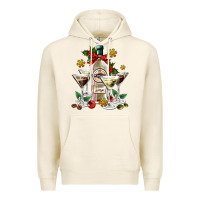 Tofu Christmas martini  and martini bottle Premium Hoodie - AdoDesignShop
