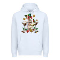 White Christmas martini  and martini bottle Premium Hoodie - AdoDesignShop
