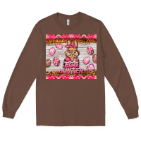 Chestnut easter pink camouflage egg hunter  bunny Long Sleeve Tee - BarkalooDesign