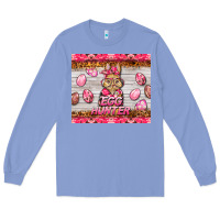 Easter Pink Camouflage Egg Hunter  Bunny Long Sleeve Tee | Teevron