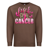 Chestnut Fuck Cancer with Butterflies Premium Sweatshirt - texasbilliewilder