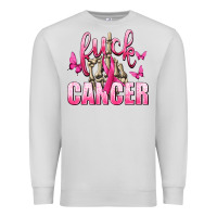 Fuck Cancer With Butterflies Premium Sweatshirt | Teevron