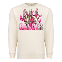 Sandshell Fuck Cancer with Butterflies Premium Sweatshirt - texasbilliewilder