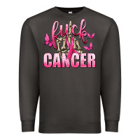 Smoke Fuck Cancer with Butterflies Premium Sweatshirt - texasbilliewilder