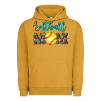 Pigment Peanut Butter western leopard  sunflowers glitter mom softball Urban Hoodie - Artiststas