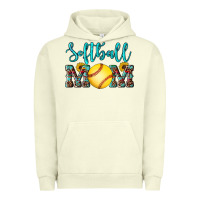 Pigment Pistachio western leopard  sunflowers glitter mom softball Urban Hoodie - Artiststas