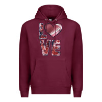 Burgundy football love Premium Hoodie - JahusDesignShop