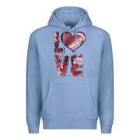 Colony Blue football love Premium Hoodie - JahusDesignShop