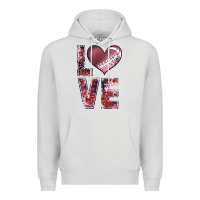 Dove Grey football love Premium Hoodie - JahusDesignShop