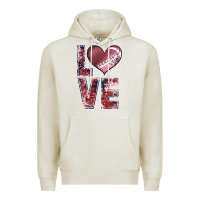Oatmeal Heather football love Premium Hoodie - JahusDesignShop