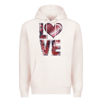 Pale Pink football love Premium Hoodie - JahusDesignShop