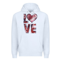 White football love Premium Hoodie - JahusDesignShop